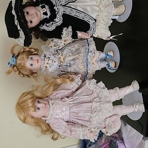 Three Procilian Dolls for Sale